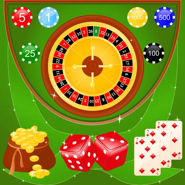 Elementos del casino — Archivo Imágenes Vectoriales