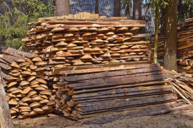 Pile of wood clipart