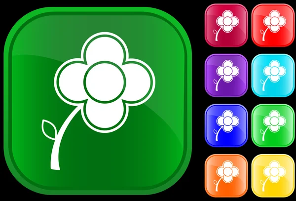 Icon of flower — Stock Vector