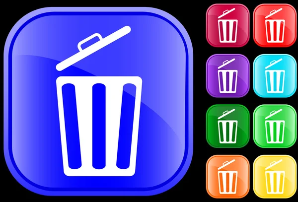 Icona di bidone della spazzatura — Vettoriale Stock