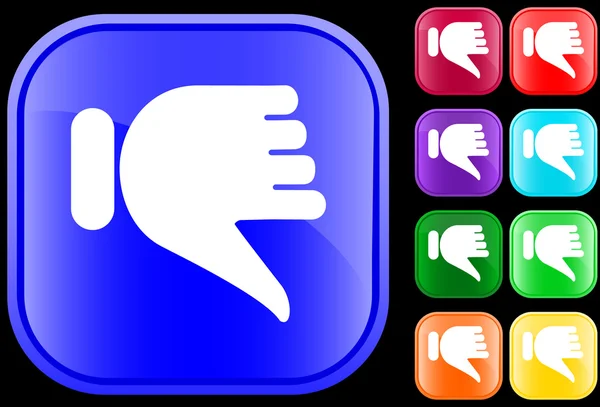 stock vector Icon of thumbs down