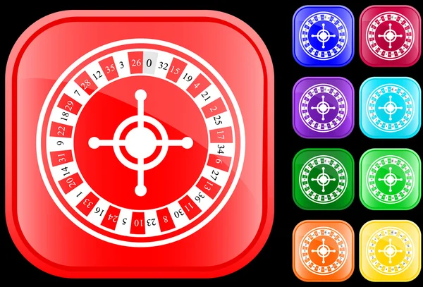 Icona della roulette — Vettoriale Stock