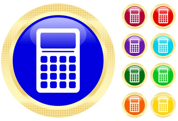 stock vector Icon of calculator