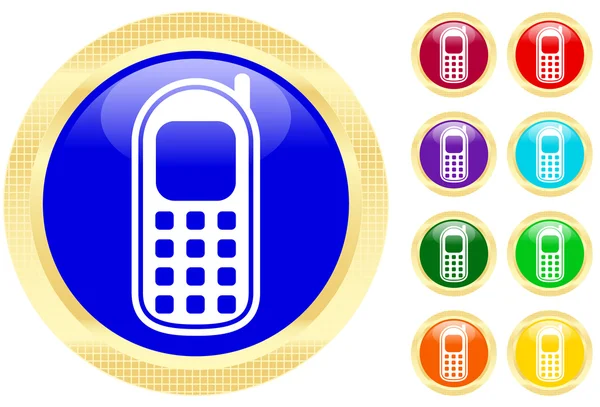 Cellphone pictogram — Stockvector