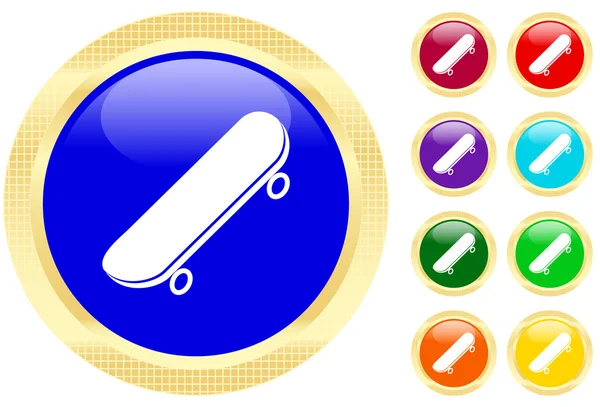 Icon of skateboard — Stock Vector