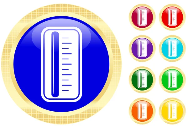 Pictogram van thermometer — Stockvector