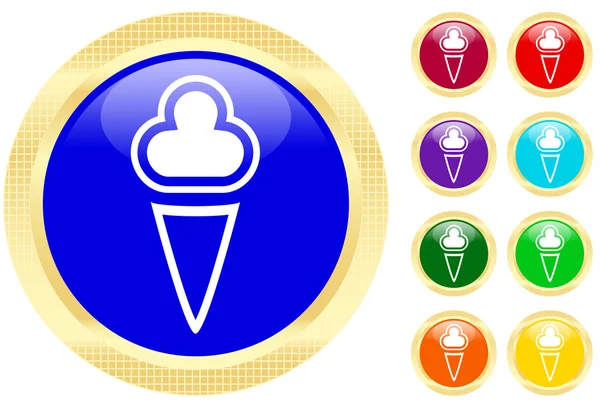 Icon of ice-cream — Stock Vector