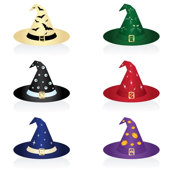 Čarodějnický klobouk — Stockový vektor