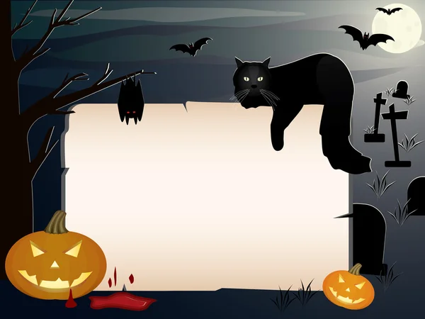 Halloween background with copy space — Stock Vector