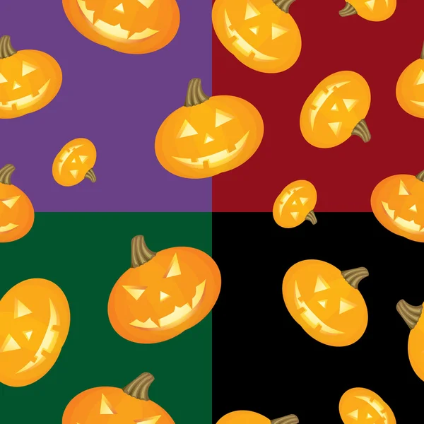 Halloween sfondo zucche — Vettoriale Stock
