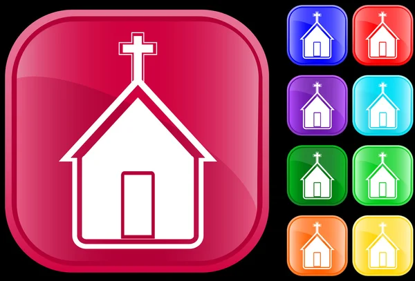 Icône de l'église — Image vectorielle