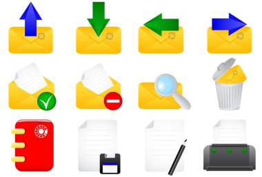 E-mail icons clipart