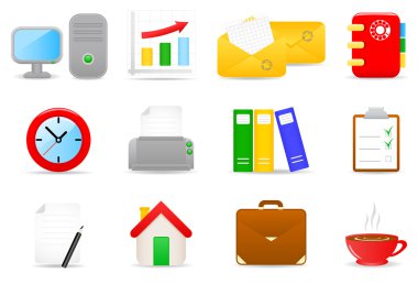 Office icons clipart