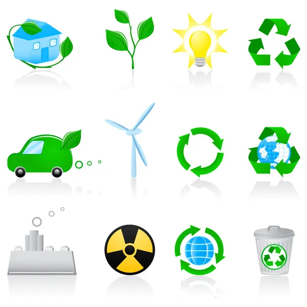 Set de iconos Medio ambiente — Vector de stock