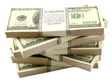 Stack of dollars clipart