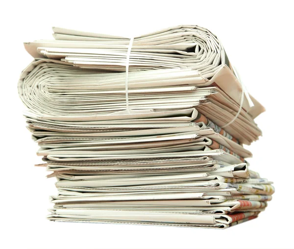 Newspaper stack — Stock Photo, Image