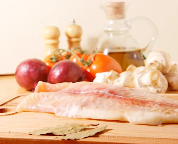 Stock image Raw fillet of a sea fish