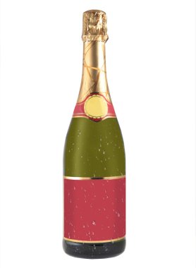 Champagne bottle clipart