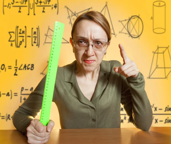 Őrült tanárnőt — Stock Fotó