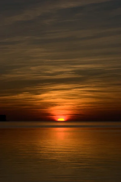 Piękno pomarańczowy zachód słońca — Zdjęcie stockowe