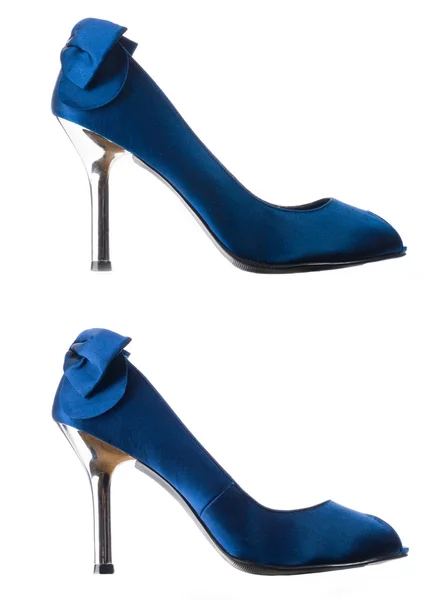 Mörk blå skor. — Stockfoto