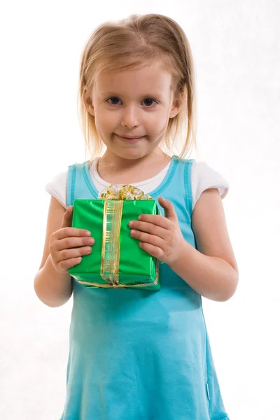 stock image The girl with a gift