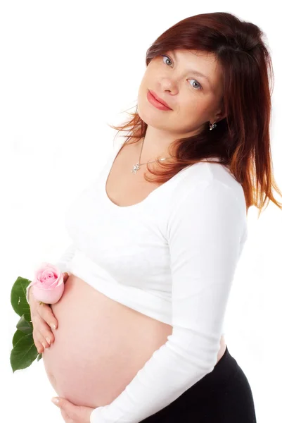 Feliz madre embarazada — Foto de Stock