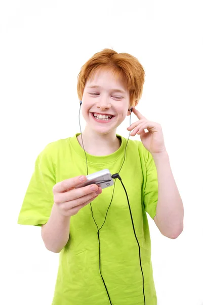 Red teen happy — Stock Photo, Image