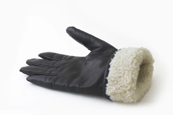 stock image Leather black glove