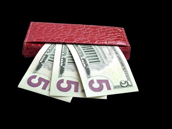 Contant geld in de portemonnee — Stockfoto