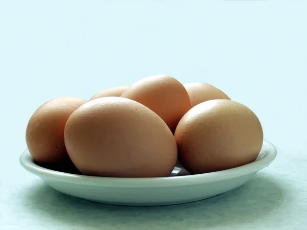 Six eggs — Stock Photo, Image