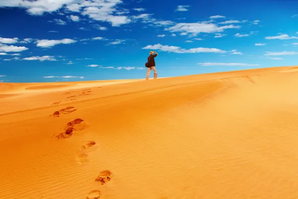 Duna de areia escalada — Fotografia de Stock