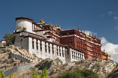 Potala palace in Lhasa clipart