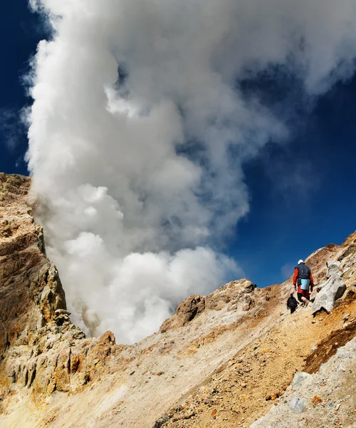 Actieve vulkaan — Stockfoto