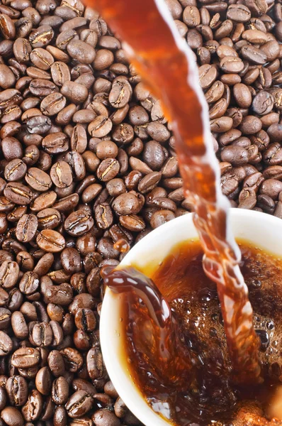 Розливу кави — стокове фото
