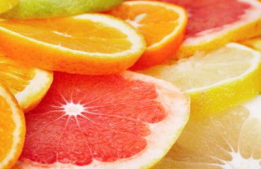 Citrus fruits background clipart