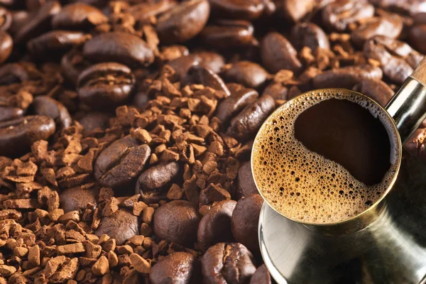 터키어 커피 냄비 — 스톡 사진