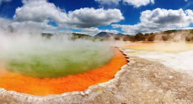 Champagne Pool, hot thermal spring clipart