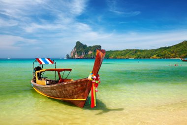 Tropical beach Thailand clipart