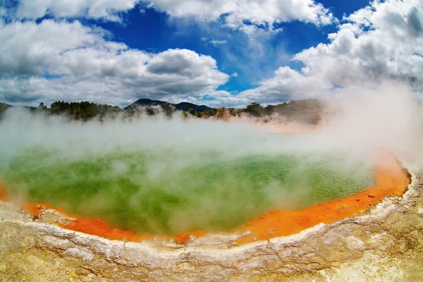 温泉の熱ニュージーランド — ストック写真