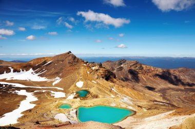 Emerald Lakes, New Zealand clipart