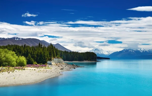 Lago Pukaki, Nueva Zelanda — Foto de Stock