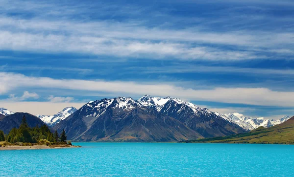Ohau lake, Nieuw-Zeeland — Stockfoto