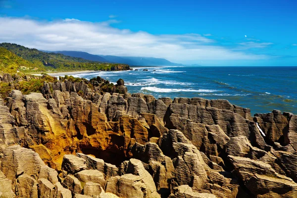 Punakaiki Pancake Rocks, Nuova Zelanda — Foto Stock