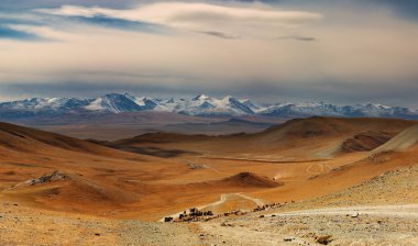 Mongolian landscape clipart