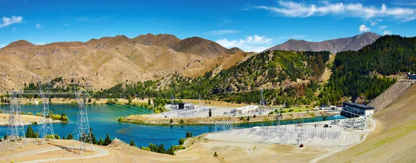 Lake benmore hydro-elektrische dam — Stockfoto