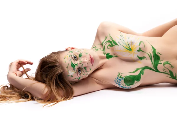 Body art primaverile — Foto Stock