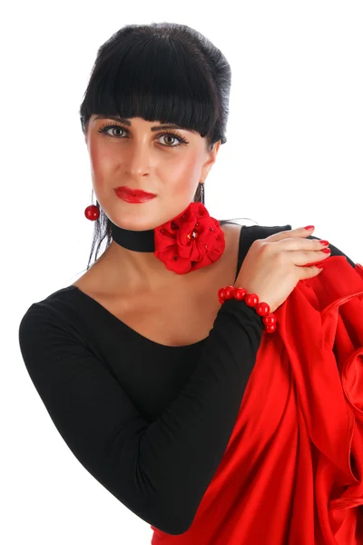 Flamenco dancer portrait — Stock Photo, Image