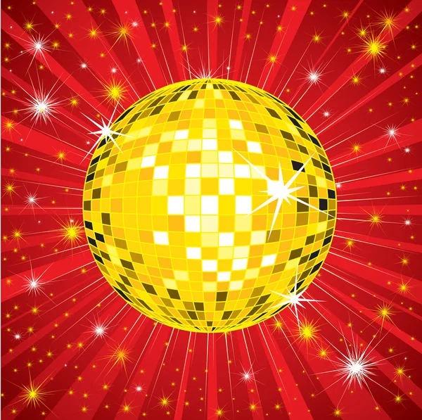 Φόντο με disco μπάλα — Διανυσματικό Αρχείο