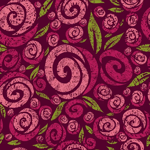 Motif rose grunge sans couture — Image vectorielle